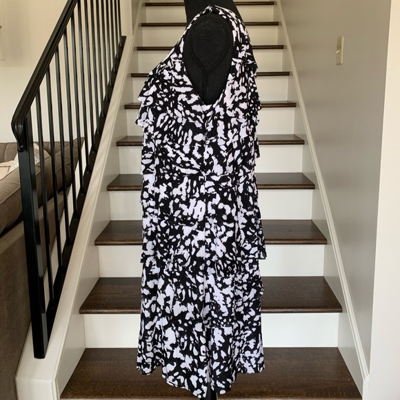 Style & Co Animal Print Ruffle Dress - Picture 3 of 8